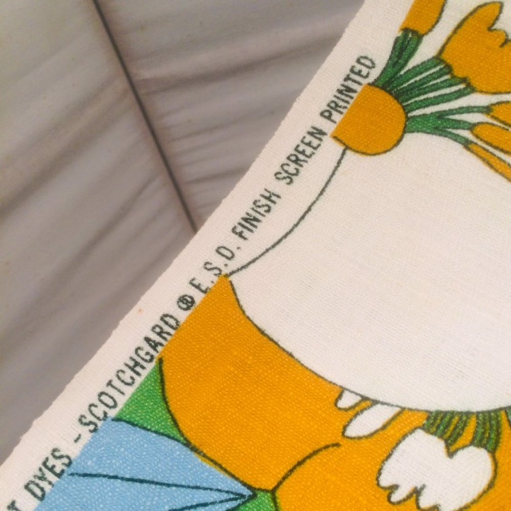 Vtg 60’s 70’s Flower Line 5th Avenue Fabric - Picture 10 of 11